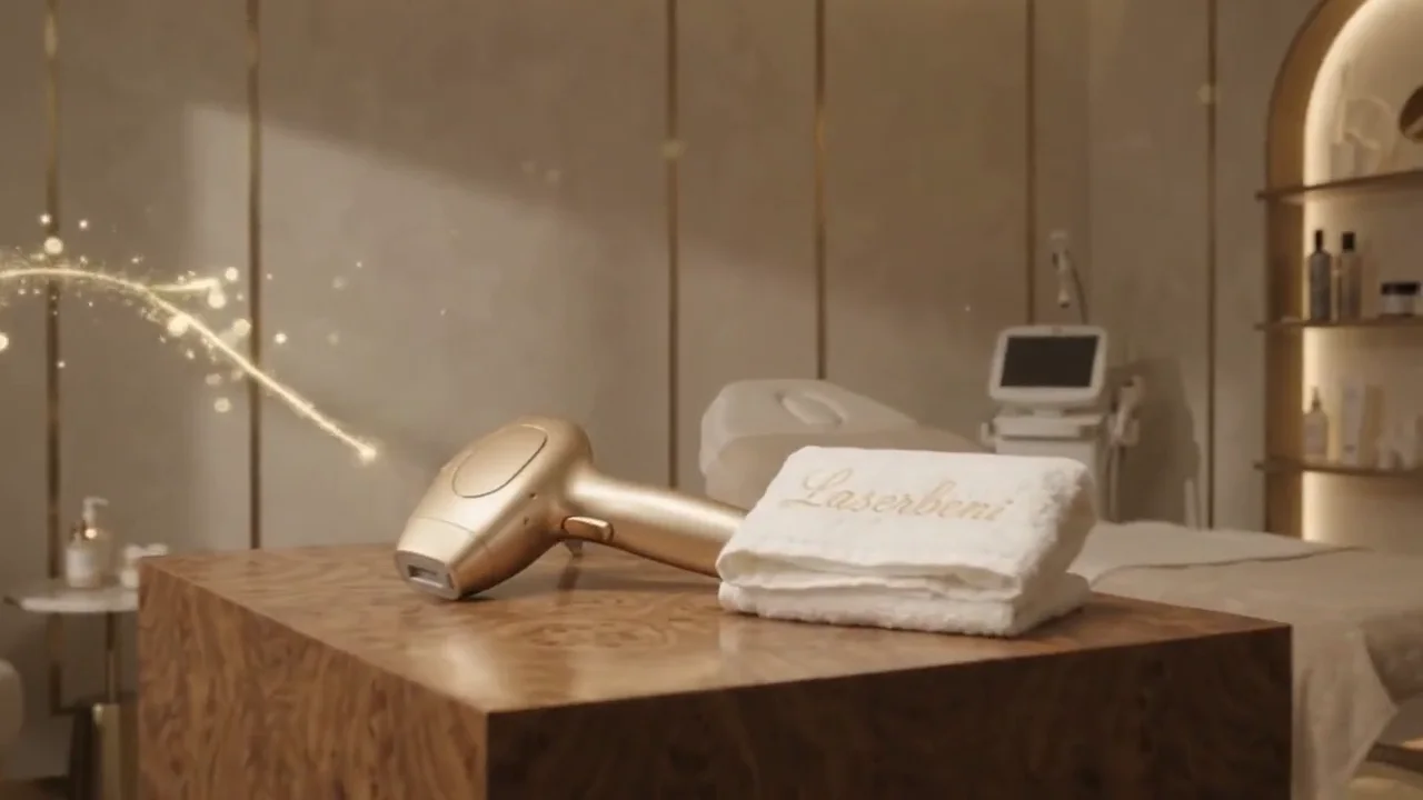 Das Laser Handgerät im Studio Laserbeni